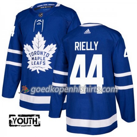 Toronto Maple Leafs Morgan Rielly 44 Adidas 2017-2018 Blauw Authentic Shirt - Kinderen